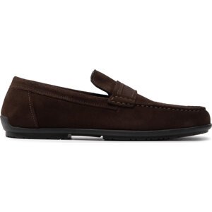 Mokasíny Calvin Klein Driver Web Strap HM0HM00630 Dark Brown GCK