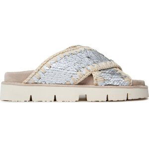 Nazouváky Mou Criss Cross Bio Bio Sandal Plain SW461000G Whisil