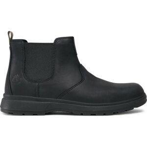 Kotníková obuv s elastickým prvkem Timberland Atwells Ave Chelsea TB0A5R9M0151 Black Full Grain