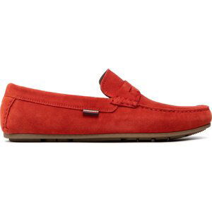 Mokasíny Tommy Hilfiger Classic Suede Driver FM0FM02725 Oranžová