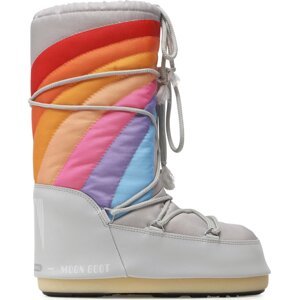 Sněhule Moon Boot Icon Rainbow 14027700002 Glacier/Blue/Red