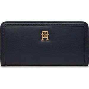 Velká dámská peněženka Tommy Hilfiger Th Monotype Large Slim Wallet AW0AW16210 Space Blue DW6