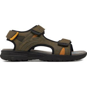 Sandály Geox U Spherica Ec5 U25ELA 0BC14 C0099 Military/Yellow