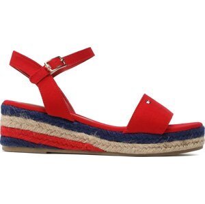 Espadrilky Tommy Hilfiger Rope Wedge T3A7-32778-0048 M Red 300