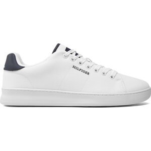 Sneakersy Tommy Hilfiger Court Cupsole Pique Textile FM0FM04967 White YBS