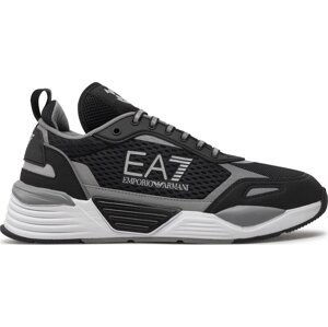 Sneakersy EA7 Emporio Armani X8X159 XK379 N763 Black+Silver