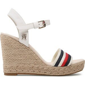 Espadrilky Tommy Hilfiger Corporate Wedge FW0FW07086 Ecru YBL