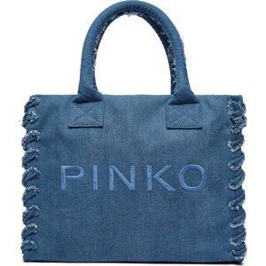 Kabelka Pinko Beach Shopping PE 24 PLTT 100782 A1WT Denim Blu DN4Q