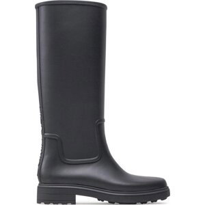 Holínky Calvin Klein Rain Boot Knee W/Flc HW0HW01265 Černá