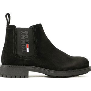 Kotníková obuv s elastickým prvkem Tommy Jeans Classic Tommy Jeans Chelsea Boot EM0EM00826 Black BDS