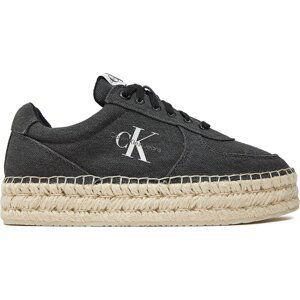 Espadrilky Calvin Klein Jeans Espadrille Sneaker Cs Btw YW0YW01437 Black Salt And Pepper BEH