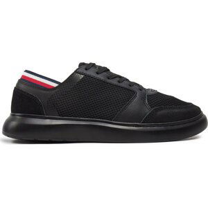 Sneakersy Tommy Hilfiger Lightweight Cup Seasonal Mix FM0FM04961 Black BDS