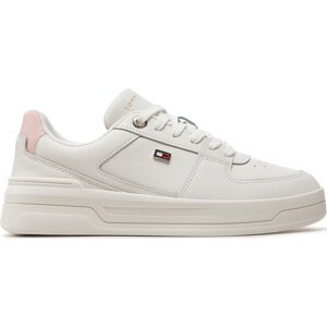 Sneakersy Tommy Hilfiger Flag Basket Sneaker FW0FW08081 Ecru/Whimsy Pink 0LA