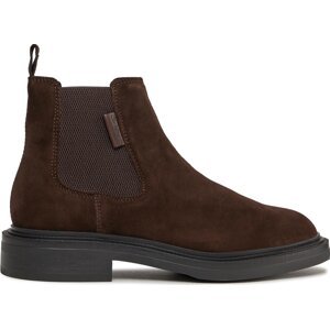 Kotníková obuv s elastickým prvkem Gant Fairwyn Chelsea Boot 27653405 Dark Brown