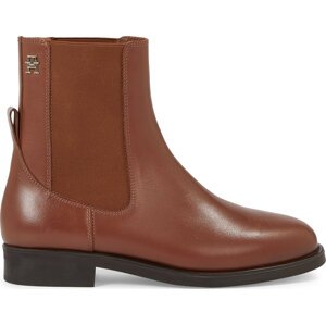 Polokozačky Tommy Hilfiger Elevated Essential Bootie FW0FW07483 Hnědá