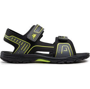 Sandály Kappa 260864T Black/Lime 1133