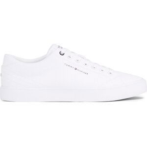 Tenisky Tommy Hilfiger Th Hi Vulc Low Canvas FM0FM04882 White YBS