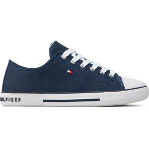 Plátěnky Tommy Hilfiger Low Cut Lace-Up Sneaker T3X4-32207-0890 S Blue 800