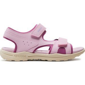 Sandály Geox J Vaniett Girl J456AA 015CE C0799 S Růžová