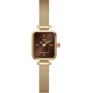 Hodinky Daniel Wellington Quadro Mini Evergold Amber DW00100654 Gold/Brown