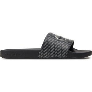 Nazouváky Calvin Klein Jeans Slide Aop YM0YM00955 Black/Bright White 0GM