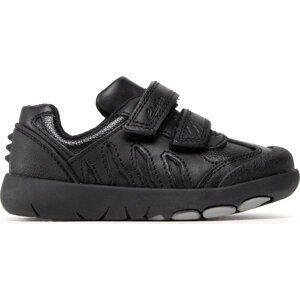 Sneakersy Clarks Rex Stride T 261614396 Black Leather