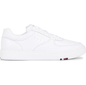 Sneakersy Tommy Hilfiger Modern Cup Corporate Lth FM0FM04941 Bílá