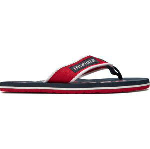 Žabky Tommy Hilfiger Patch Hilfiger Beach Sandal FM0FM05024 Primary Red XLG