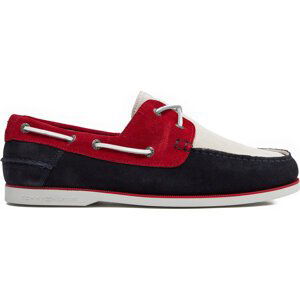 Mokasíny Tommy Hilfiger Th Boat Shoe Core Rwb Suede FM0FM04630 Rwb 0GY