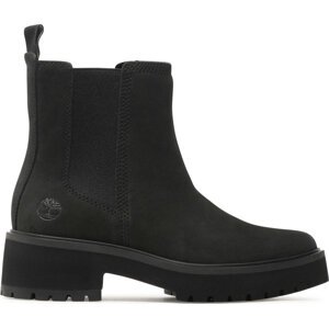 Kotníková obuv s elastickým prvkem Timberland Carnaby Cool Basic Chlsea TB0A5NPK0151 Black Nubuck