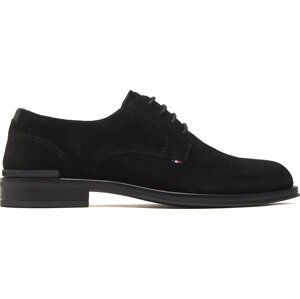 Polobotky Tommy Hilfiger Core Hilfiger Textured Sde Shoe FM0FM04991 Černá