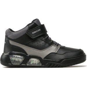 Sneakersy Geox J Illuminus Boy J36GVB 05411 C0005 D Black/Dk Grey