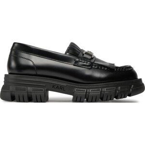 Loafersy KARL LAGERFELD KL43828 Black Lthr 000