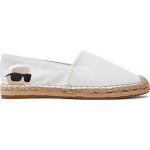 Espadrilky KARL LAGERFELD KL80111N White Canvas 911