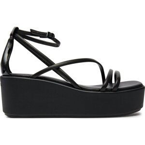 Sandály Calvin Klein Wedge Sandal 30 Lth HW0HW01949 Černá