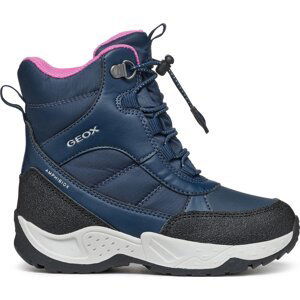 Sněhule Geox J Sentiero Girl B Ab J36FVB 054FU C4268 D Navy/Fuchsia