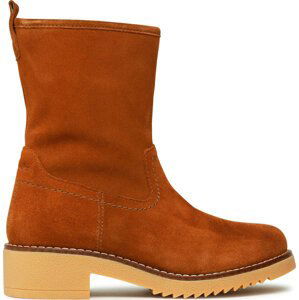 Polokozačky Clarks Eden Mid Hi 261615494 Dark Tan Suede