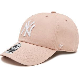 Kšiltovka 47 Brand Mlb New York Yankees '47 Clean Up W/ No Loop Label B-NLRGW17GWS-DVA Dusty Mauve