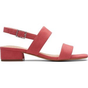 Sandály Clarks Seren25 Strap 26171864 Strawberry Suede