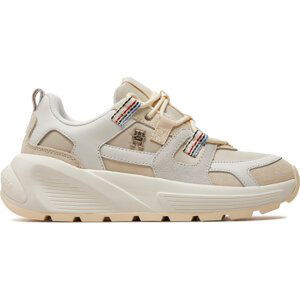 Sneakersy Tommy Hilfiger Fashion Chunky Runner Stripes FW0FW07674 Béžová