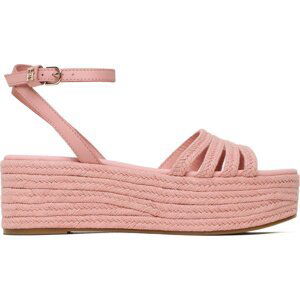 Espadrilky Tommy Hilfiger Essenital Flatform Sandal FW0FW07161 Soothing Pink TQS