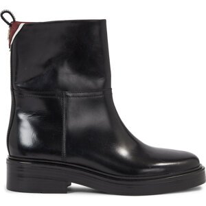 Polokozačky Tommy Hilfiger Cool Elevated Ankle Bootie FW0FW07487 Černá