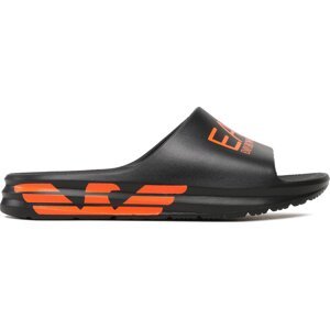 Nazouváky EA7 Emporio Armani BP008 XK337 M538 Black/Orange Fluo