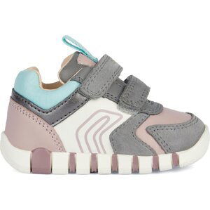 Sneakersy Geox B Iupidoo Girl B3558C 022BC C1FA8 Grey/Old Rose