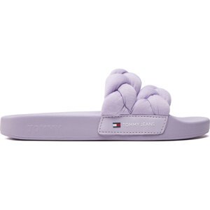 Nazouváky Tommy Jeans Tjw Braided Slide EN0EN02450 Lavender Flower W06