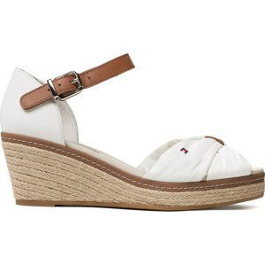 Espadrilky Tommy Hilfiger Iconic Elba Sandal FW0FW00906 Bílá