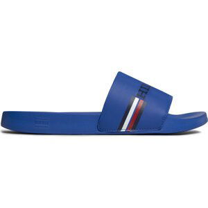 Nazouváky Tommy Hilfiger Corporate Flag Pool Slide FM0FM04613 Modrá