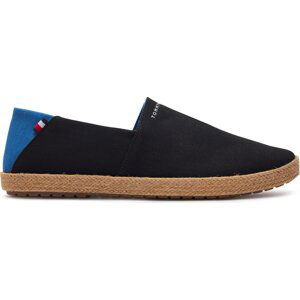 Espadrilky Tommy Hilfiger Hilfiger Espadrille Core Textile FM0FM04981 Černá