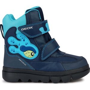 Sněhule Geox J Willaboom Boy B Ab J36LFA 050FU CF4N4 M Navy/Turquoise