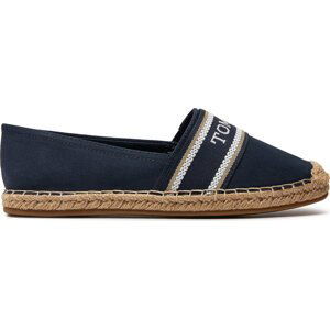 Espadrilky Tommy Hilfiger Mono Webbing Flat Espadrille FW0FW07917 Tmavomodrá